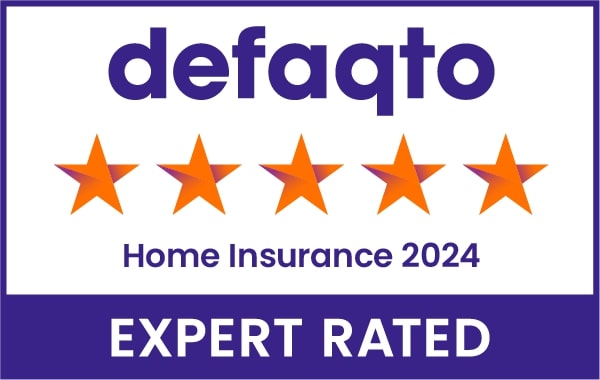 defaqto 5 Star Rated home insurance 2024 expert rated logo