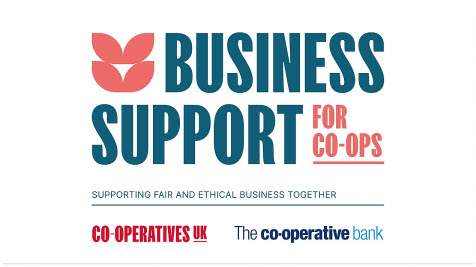 Business Support for Co-ops. Supporting fair and ethical business together. Co-operatives UK. The Co-operative Bank.