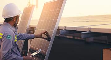 Renewable energy funding scheme image - solar panels