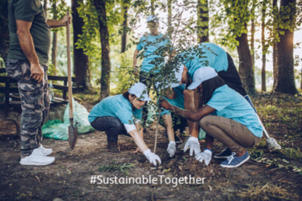 Hashtag sustainable together