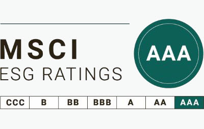 MSCI ESG Ratings logo - AAA rating