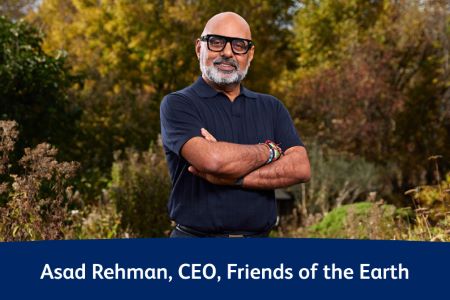 image of Asad Rehman, CEO of Friends of the Earth